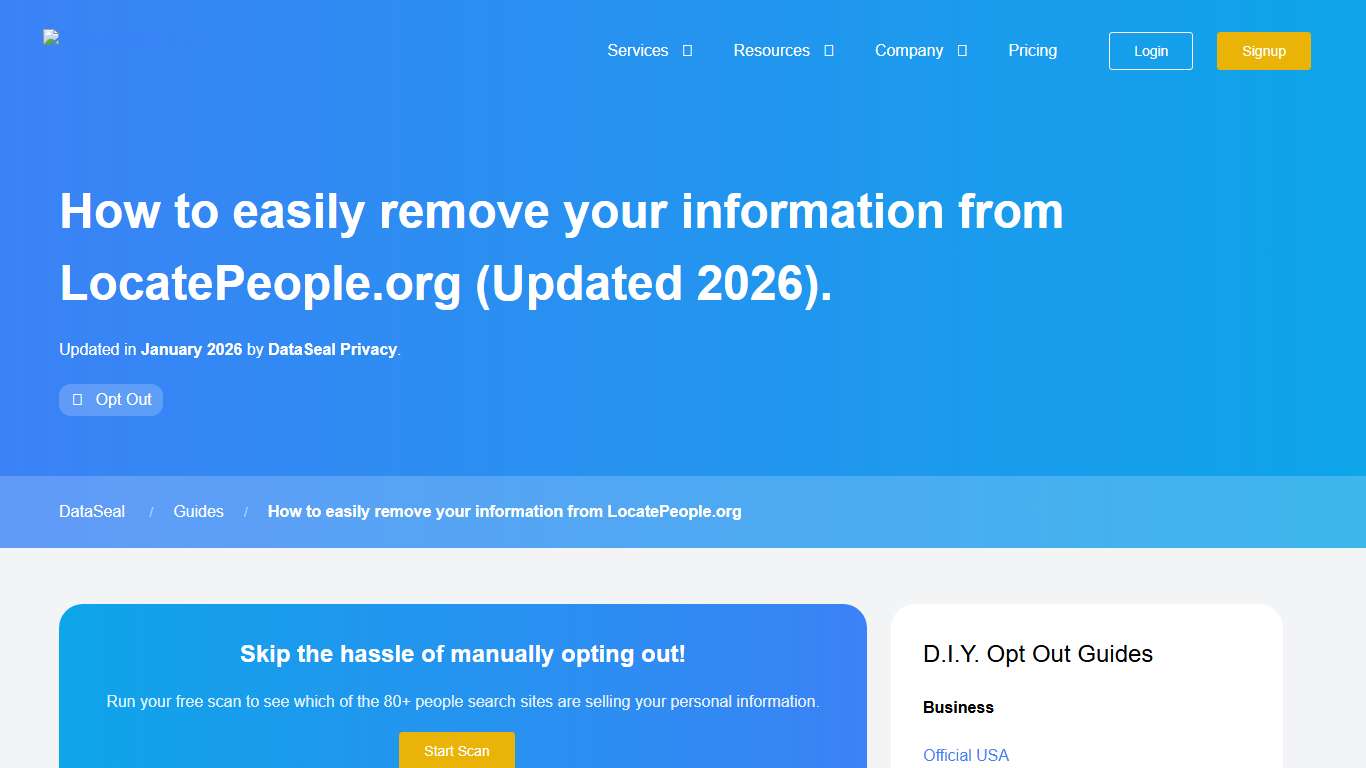 How to Opt Out of LocatePeople.org